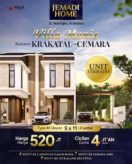 Villa 2 Lantai Jemadi Home Jalan Waringin Daerah Cemara