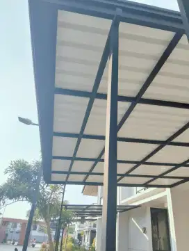 Kanopi alderon singgel leyer kombinasi talang air&profil