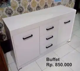 Rak tv meja tv partikel board minimalis