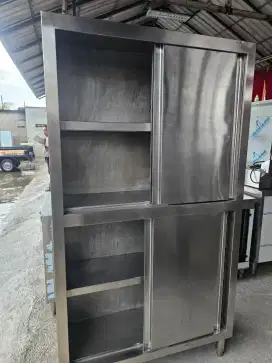 lemari kabinet 4 susun stainless steel