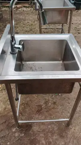 sink 1 lubang stainless steel