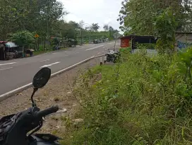 Dijual tanah SHM pinggir jalan nasional