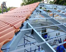 RENOVASI RUMAH RANGKA ATAP BAJA RINGAN PLAVON PVC KANOPI TERAS DLL
