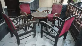 Meja kursi jati lawasan