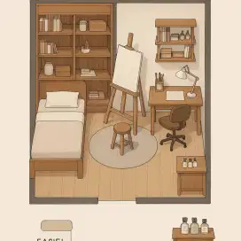 Kamar Kos jadi Studio