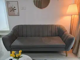 Heim Studio Dekoruma  Sofa 3 Dudukan Abu Muda