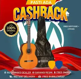 Yamaha CGX102 / CGX 102 / CGX-102 Gitar Klasik gratis softcase + 2pick