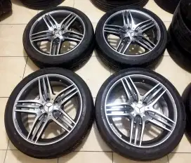 Velg ring 18 Rep AMG Lebar 8,5 rata Et35 Pcd 5x112 pnp 5x114 Plus ban