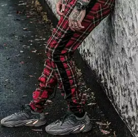 Celana tartan joggerpant sweatpant tranckpant list