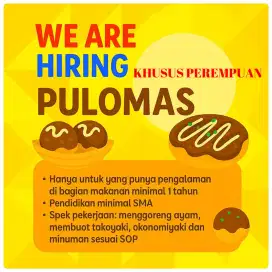 Dicari SPG Full Time Momokino HARUS Bisa Masak