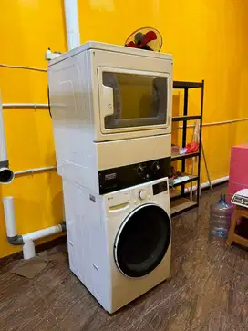 Dijual Mesin Cuci LG 15Kg + Dryer Maytag 15Kg siap untuk laundry