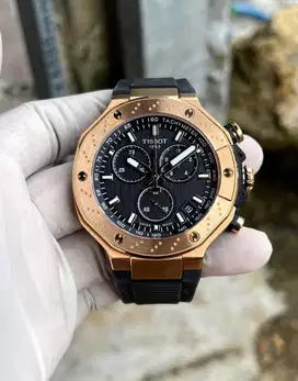 Tissot T-Race Chronograph Rosegold PVD like new