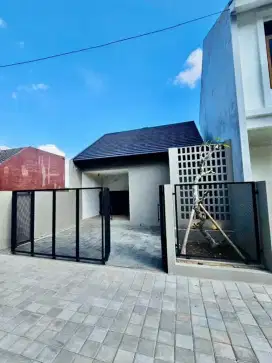 Rumah Gaya Industrial Full Furnish dekat Perum Pertamina Dijual murah