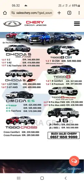 Chery Omoda E5 2024 Listrik