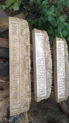 Papan Nama Direktur Jati