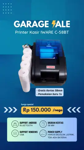 Printer Bluetooth untuk Kasir