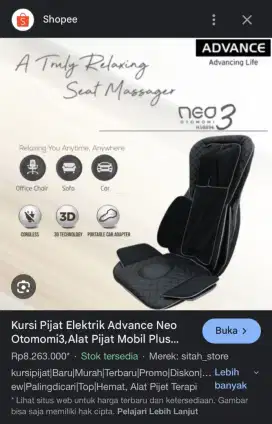 Kursi pijat boleh tt hp