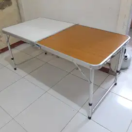 Meja lipat portable aluminium