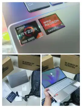 Dijual laptop Asus Vivobook Go ryzen 3-7230U Ram 8GB DDR5 SSD 512GB