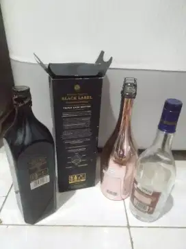 Jual koleksi botol minuman masih bagus mulus