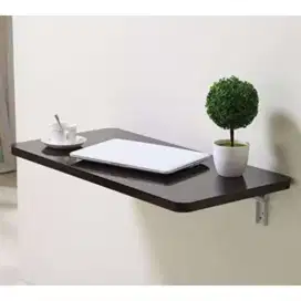 Meja Dinding Kantor Komputer Kayu Besi