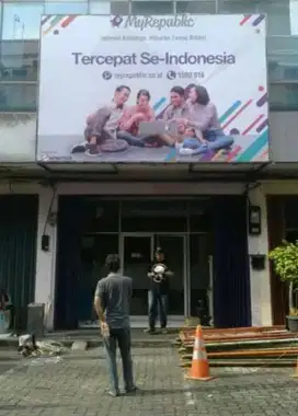 Papan nama promosi booth stand kuliner neon box shop sign letter LED
