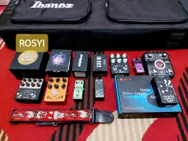 Efek gitar distortion od preamp zoom mvave psu joyo dll