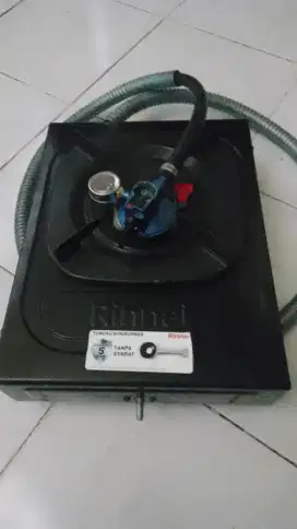 Di jual kompor 1 tungku + regulator Merk rinnai