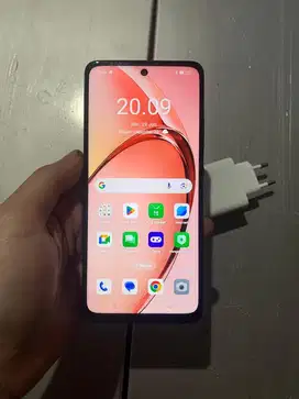 Dijual Oppo A3x Red 6/128GB Mulus Resmi hp charger