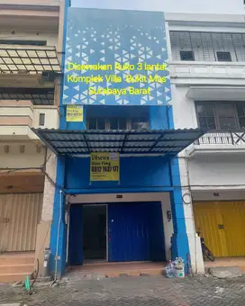 Disewakan Roko 3 lantai Villa Bukit Surabaya Barat