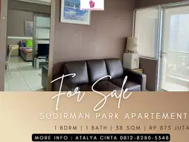 Dijual Apartement Sudirman Park 1BR Full Furnished Lantai Sedang