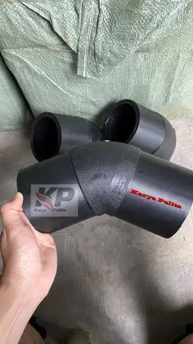 elbow 45 hdpe 110 mm / 4 inch pn 16 sdr 11 tipe injection molding