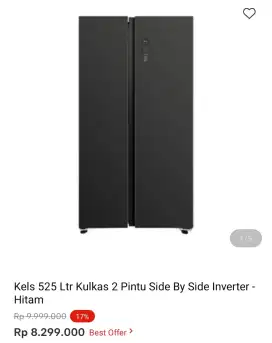 KULKAS SBS KELS 525 LTR