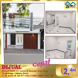 DIJUAL RUMAH BARU 2½ Lantai di Kosambi Utara Raya Cengkareng  - AR