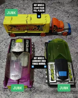 Hot Wheels Crashing Rig dan Launcher Pelontar Mainan Diecast Mobilan