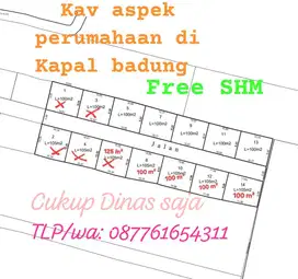 Tanah 100m2 di kapal dekat Abianbase badung