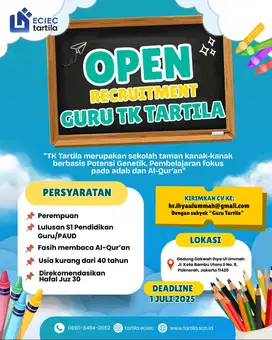 LOWONGAN KERJA GURU TK