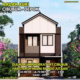 Rumah Dijual Murah Di Radar Auri Cibubur Depok Mulai 800 Jutaan DP 0%