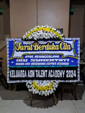 Karangan Bunga Papan Ucapan Duka cita