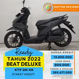 BEAT DLX TH 2022 DP 800K SIAP PAKAI