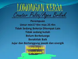 Lowongan kerja agen brilink dan konter pulsa