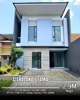 2M-an New Gress Citraland Utama HOT LISTING  Taman Puspa Raya
