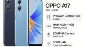 OPPO A17 RAM 4+4 GB ROM 64 GB