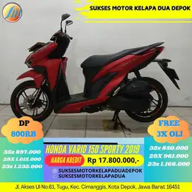 HONDA VARIO 150 SPORTY 2019 CASH/KREDIT SYARAT MUDAH KTP/KK