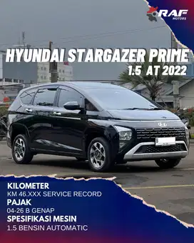 HYUNDAI STARGAZER PRIME 1.5 IVT 2023 NIK 2022 HITAM MATIC