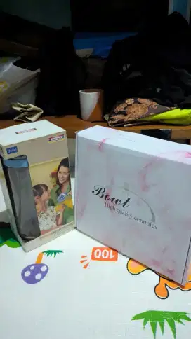 Teko Kaca Ocean dan Bowl Keramik