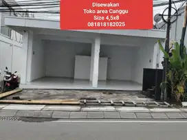 Disewakan toko area Canggu strategis