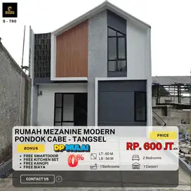 Rumah 1 1/2 lantai DP 0% lokasi dipusat kota tangerang selatan