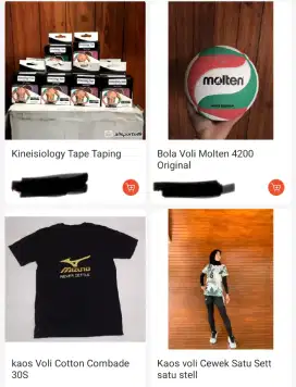 Perlengkapan olahraga voli ball dan lain-lain