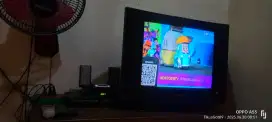 TV Tabung + Sof box + Dvd + speaker kecil
